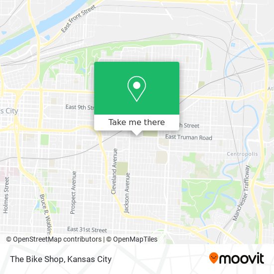 The Bike Shop map