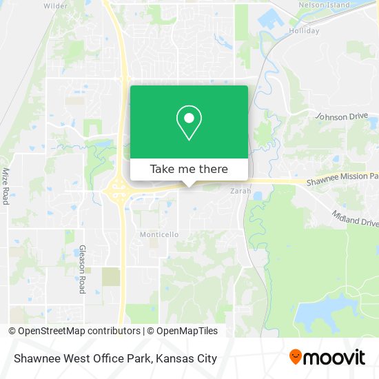 Shawnee West Office Park map