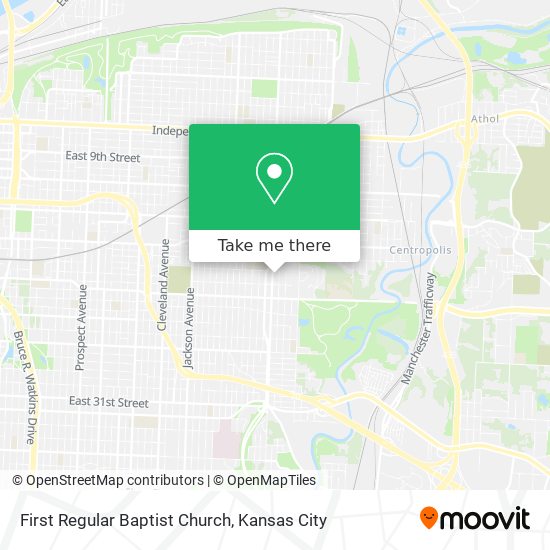 First Regular Baptist Church map