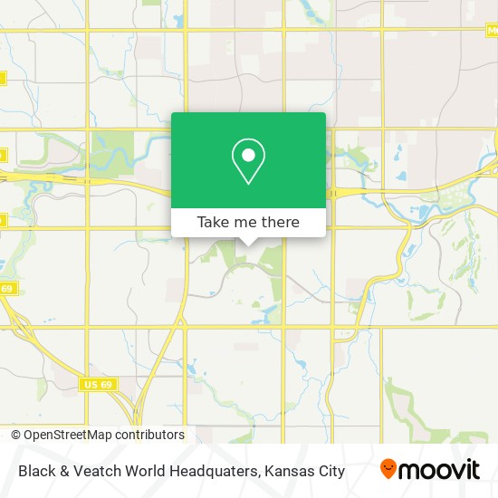 Black & Veatch World Headquaters map