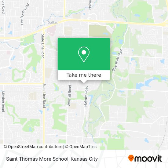 Saint Thomas More School map