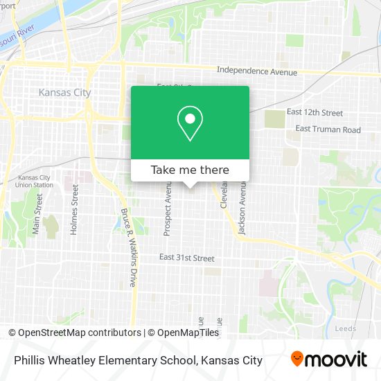 Phillis Wheatley Elementary School map