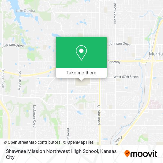 Mapa de Shawnee Mission Northwest High School