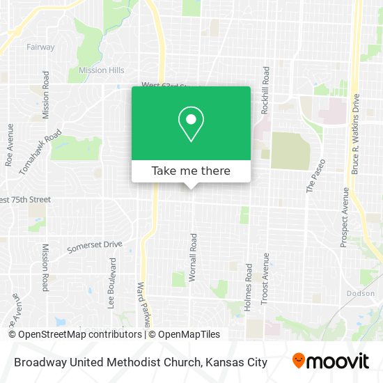 Mapa de Broadway United Methodist Church