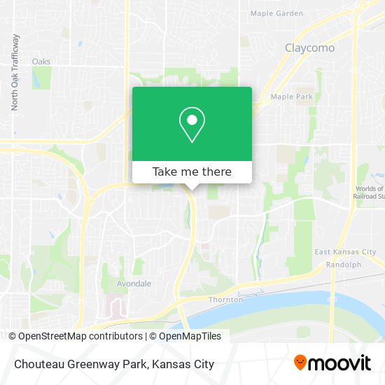 Chouteau Greenway Park map