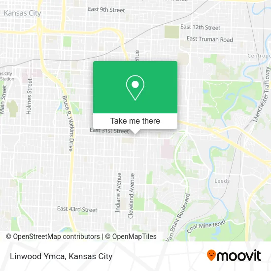 Linwood Ymca map