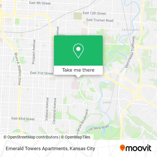 Mapa de Emerald Towers Apartments