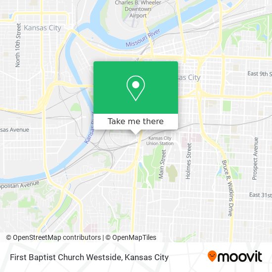 Mapa de First Baptist Church Westside