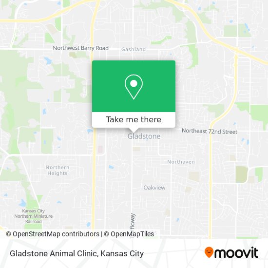 Mapa de Gladstone Animal Clinic