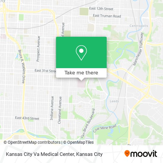 Mapa de Kansas City Va Medical Center