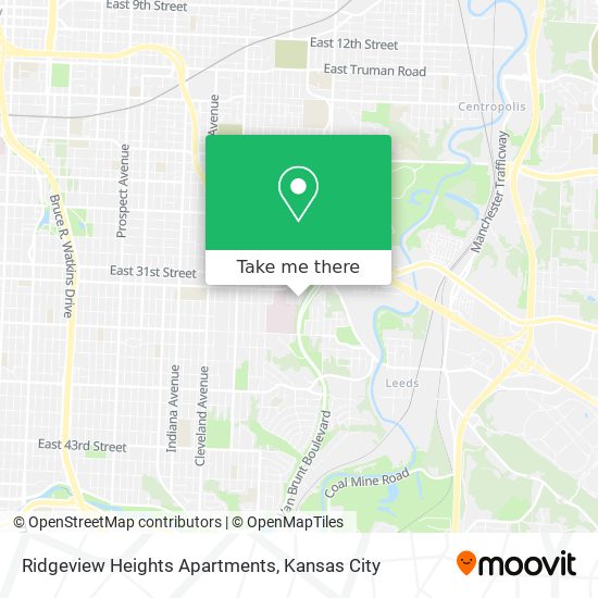 Mapa de Ridgeview Heights Apartments