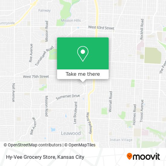 Hy-Vee Grocery Store map
