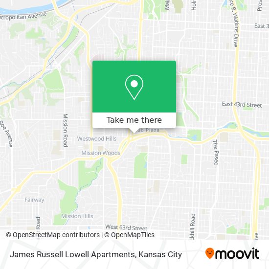 Mapa de James Russell Lowell Apartments
