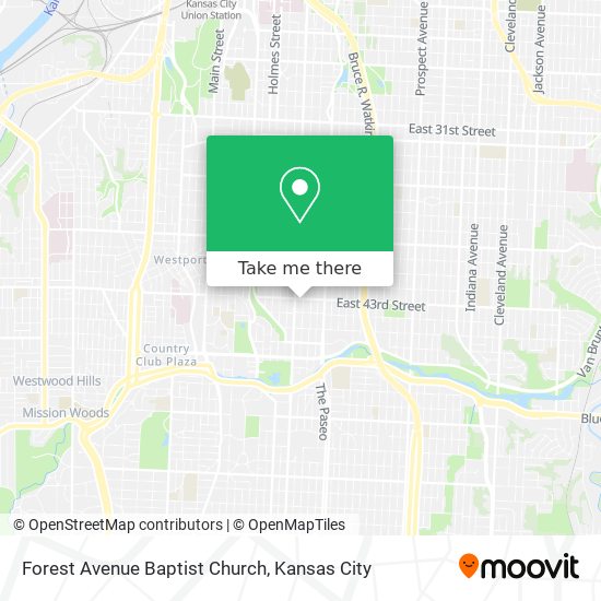 Forest Avenue Baptist Church map