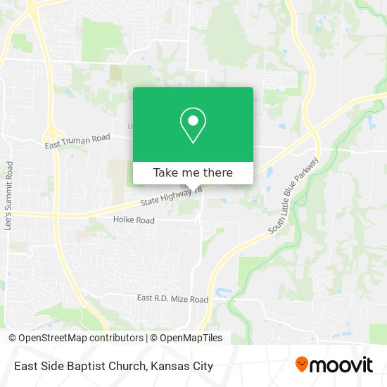 East Side Baptist Church map