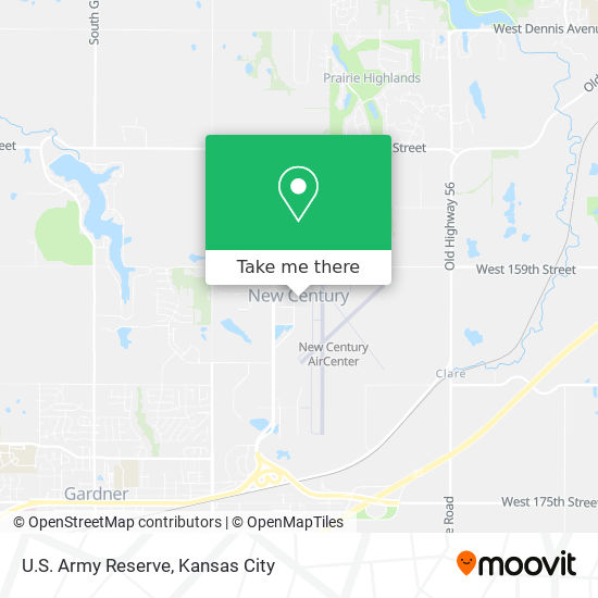 U.S. Army Reserve map
