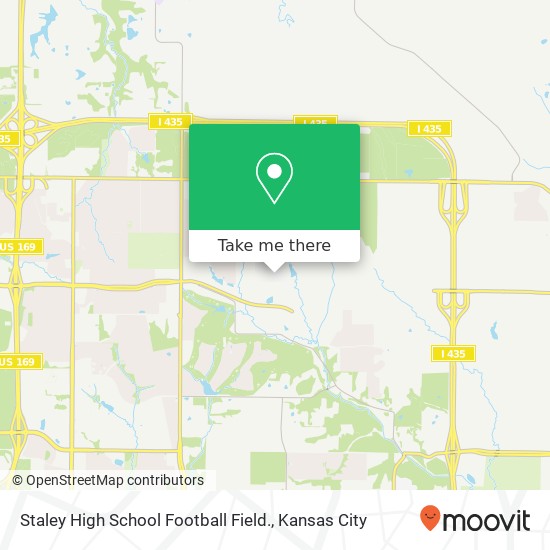 Staley High School Football Field. map