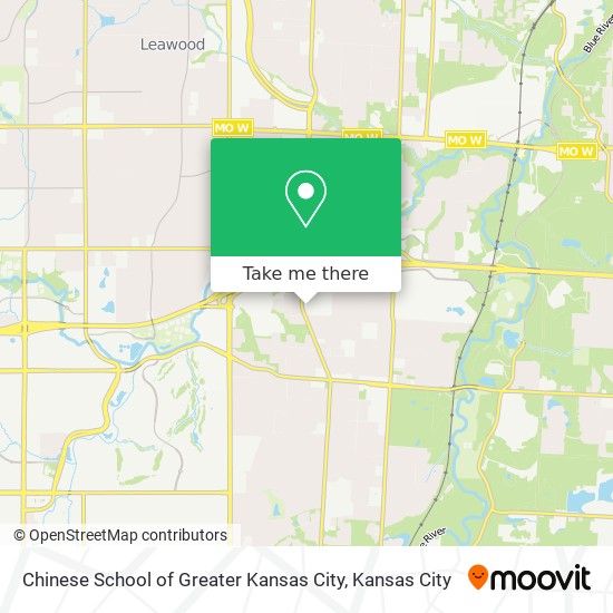 Chinese School of Greater Kansas City map