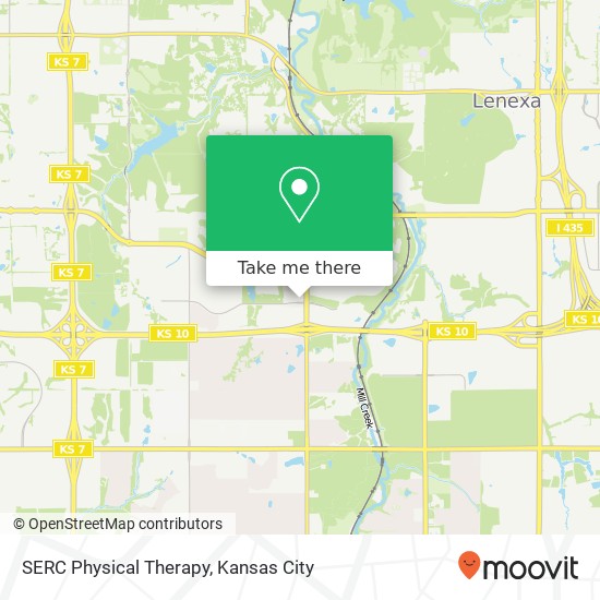 SERC Physical Therapy map