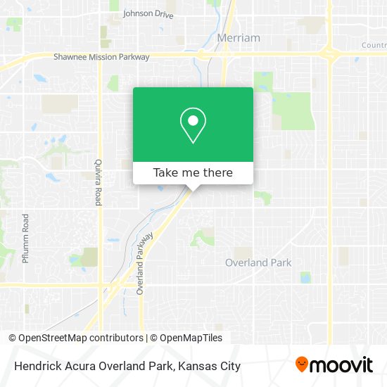 Hendrick Acura Overland Park map