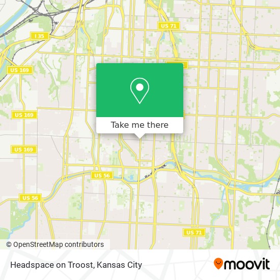 Mapa de Headspace on Troost