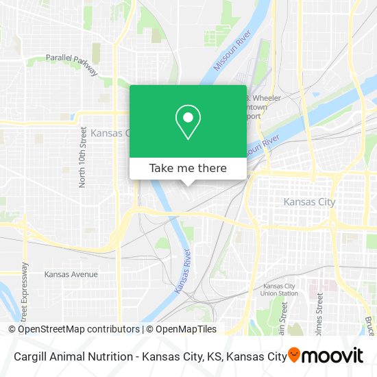 Mapa de Cargill Animal Nutrition - Kansas City, KS