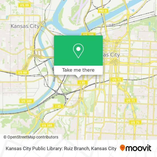 Mapa de Kansas City Public Library: Ruiz Branch