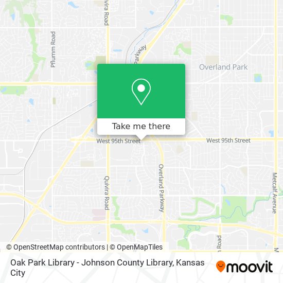 Oak Park Library - Johnson County Library map