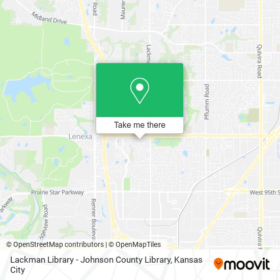 Lackman Library - Johnson County Library map