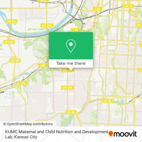 Mapa de KUMC Maternal and Child Nutrition and Development Lab