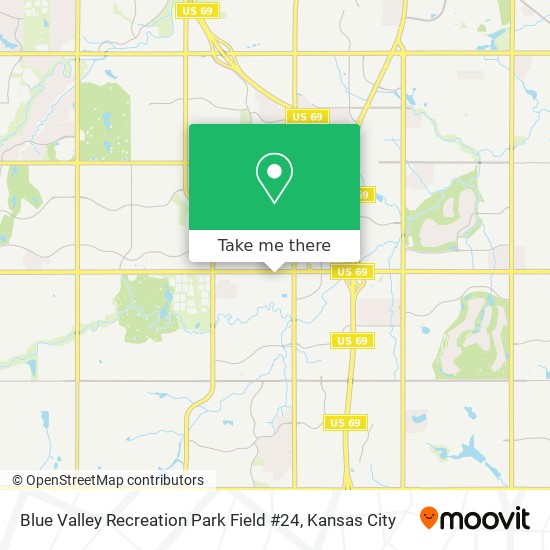 Blue Valley Recreation Park Field #24 map
