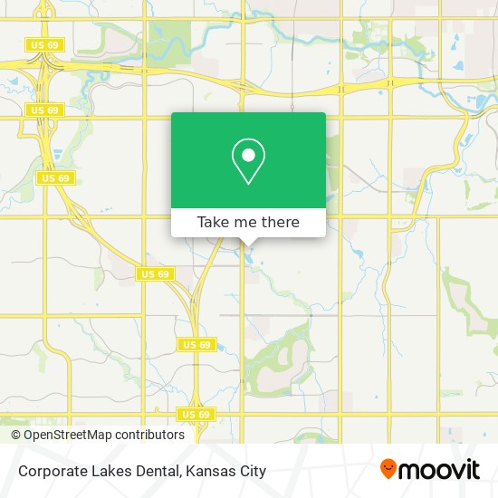 Corporate Lakes Dental map