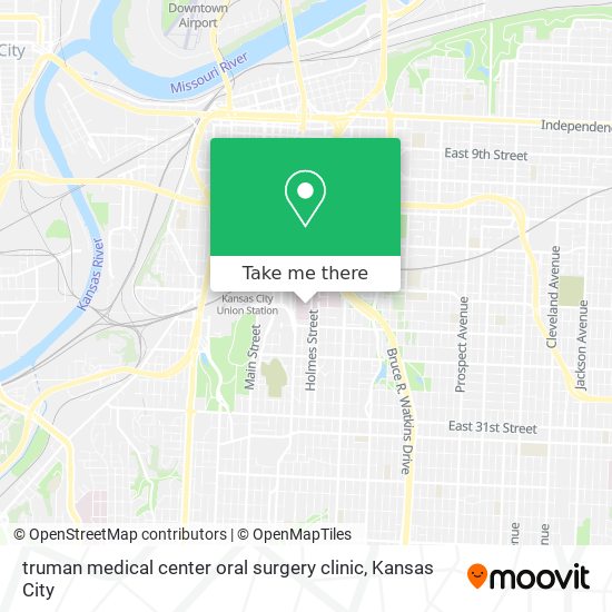 Mapa de truman medical center oral surgery clinic