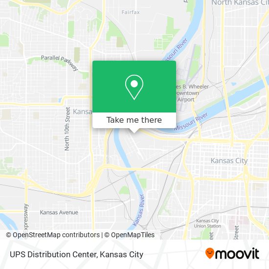 Mapa de UPS Distribution Center