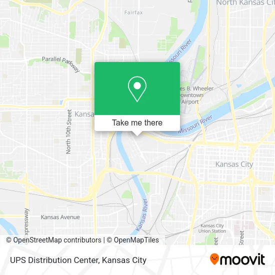 UPS Distribution Center map