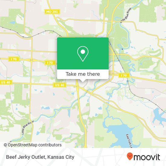 Mapa de Beef Jerky Outlet
