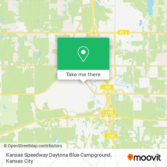 Mapa de Kansas Speedway Daytona Blue Campground