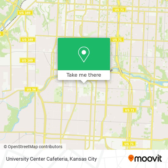 University Center Cafeteria map