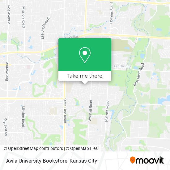 Avila University Bookstore map