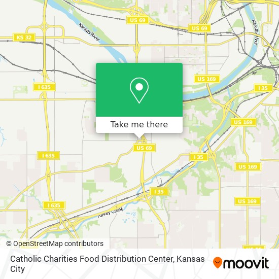 Catholic Charities Food Distribution Center map