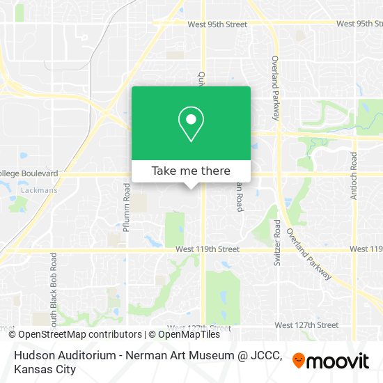 Hudson Auditorium - Nerman Art Museum @ JCCC map