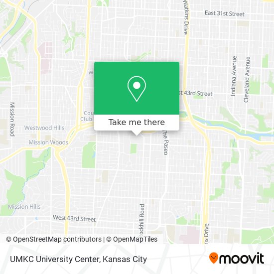 Mapa de UMKC University Center