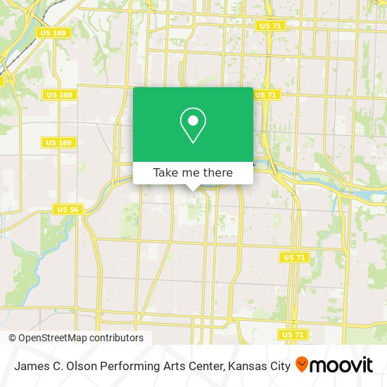 Mapa de James C. Olson Performing Arts Center