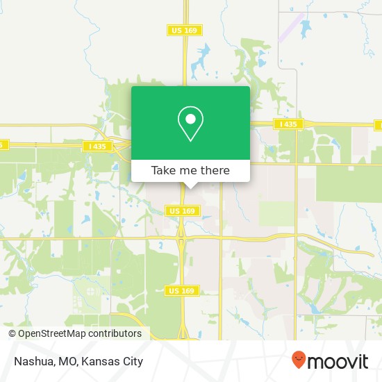 Nashua, MO map