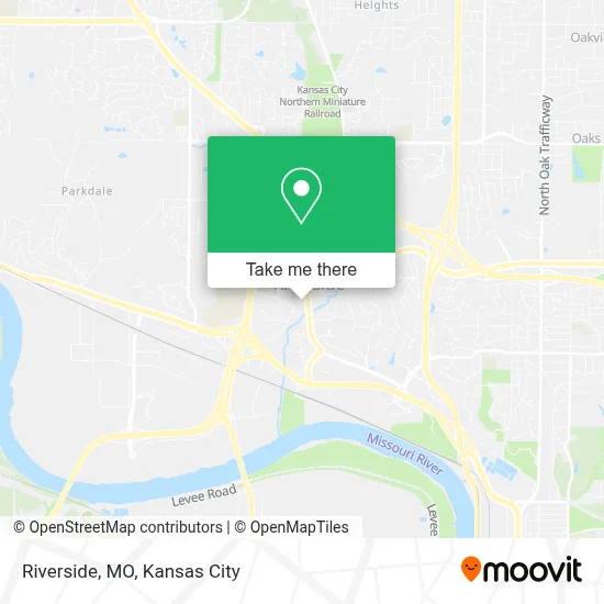 Mapa de Riverside, MO