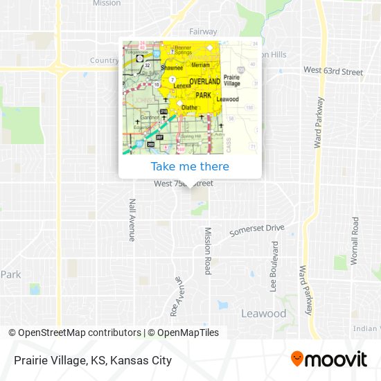 Mapa de Prairie Village, KS