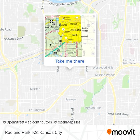 Roeland Park, KS map