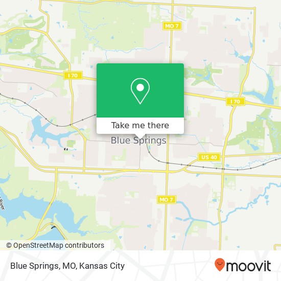 Blue Springs, MO map