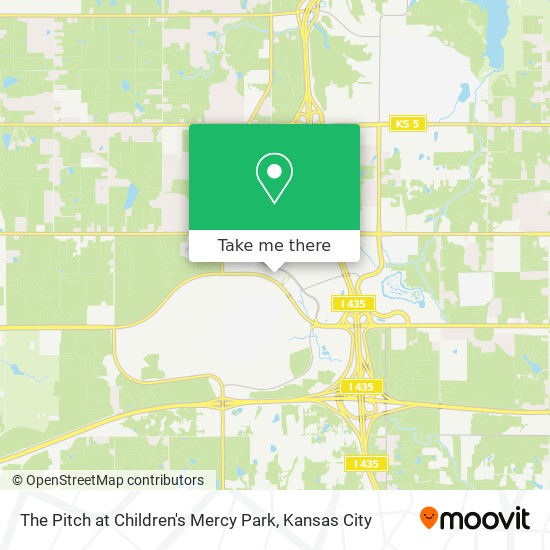 Mapa de The Pitch at Children's Mercy Park