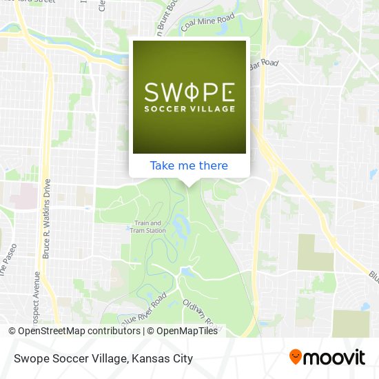 Swope Soccer Village map